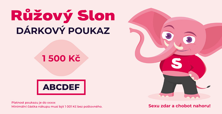 Vánoční soutěž o dárkový poukaz v hodnotě 1500 Kč: Udělej si radost na RůžovýSlon.cz