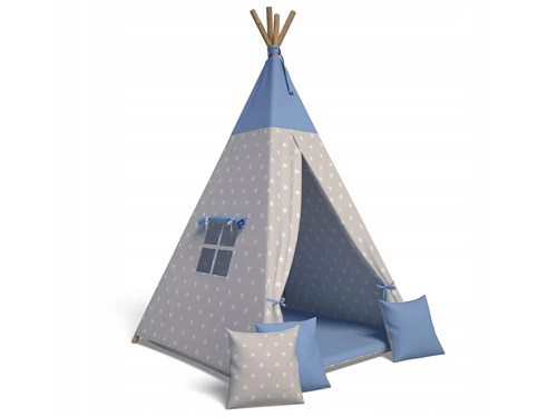 Dětský stan TEEPEE, 105x140x105, modrá