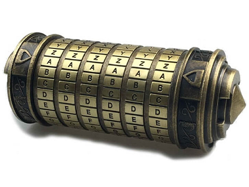 Cryptex Leonardo da Vinci kovový