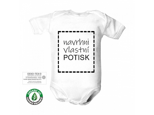 Dětské body Organic s vlastním potiskem