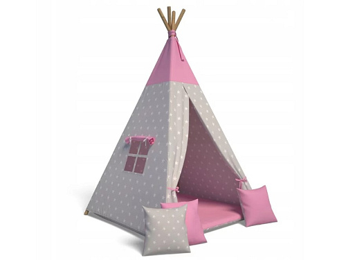 Dětský stan TEEPEE, 105x140x105, růžová